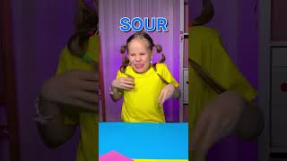 Sweet Or Sour? Let’s Learn Tastes! 🍋🍭 #shorts #fun