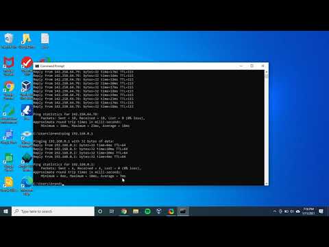 How to perform a ping test on Windows 10