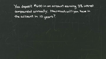 MyOpenMath - Solve for Future Amount - Compound Interest