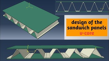 design of v-core sandwich panels using #abaqus
