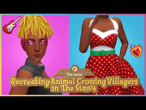 🎸 FUCHSIA | Recreating AC Characters in The Sims 4 | CAS w/ CC List 🎸 ...