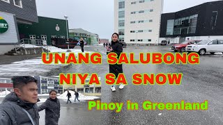 UNANG SALUBONG NIYA SA SNOW | PINOY PINAY IN GREENLAND