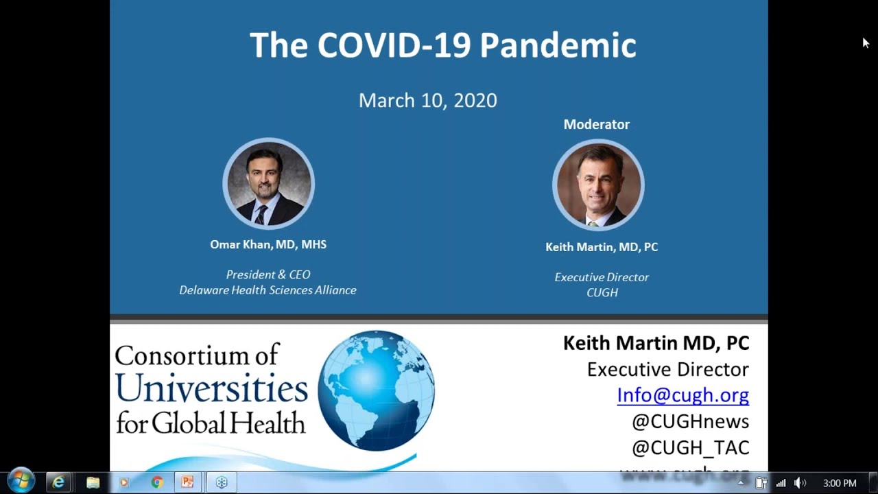 Webinar Update: The COVID-19 Pandemic - YouTube