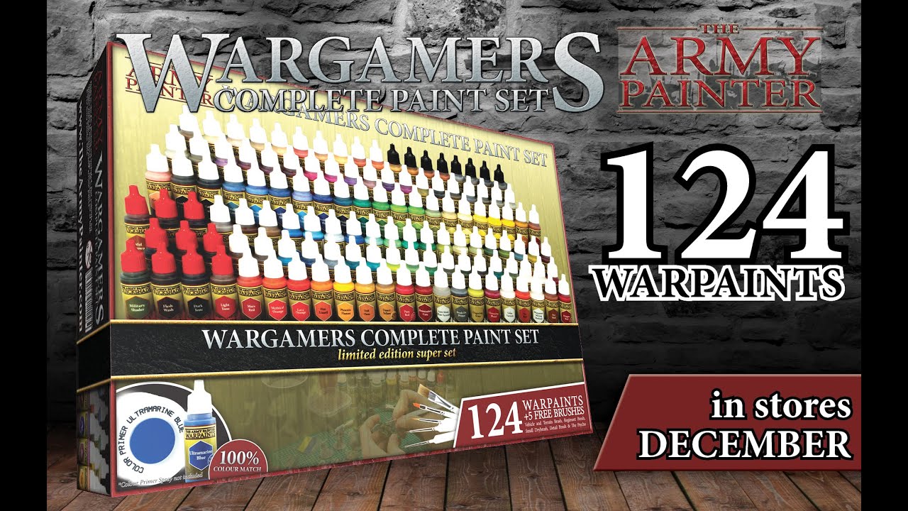 Wargamers Complete Paint Set Presentation