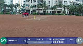BAHUBALI vs DRAGON WARRIORS live cricket match | G.C.L  9.0 WOMENS live - Runwal Greens Mumbai