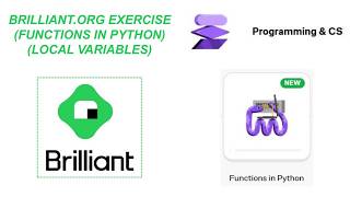 Brilliant.org thirty-first exercise (Local variables) #function #python #variable #education #lesson