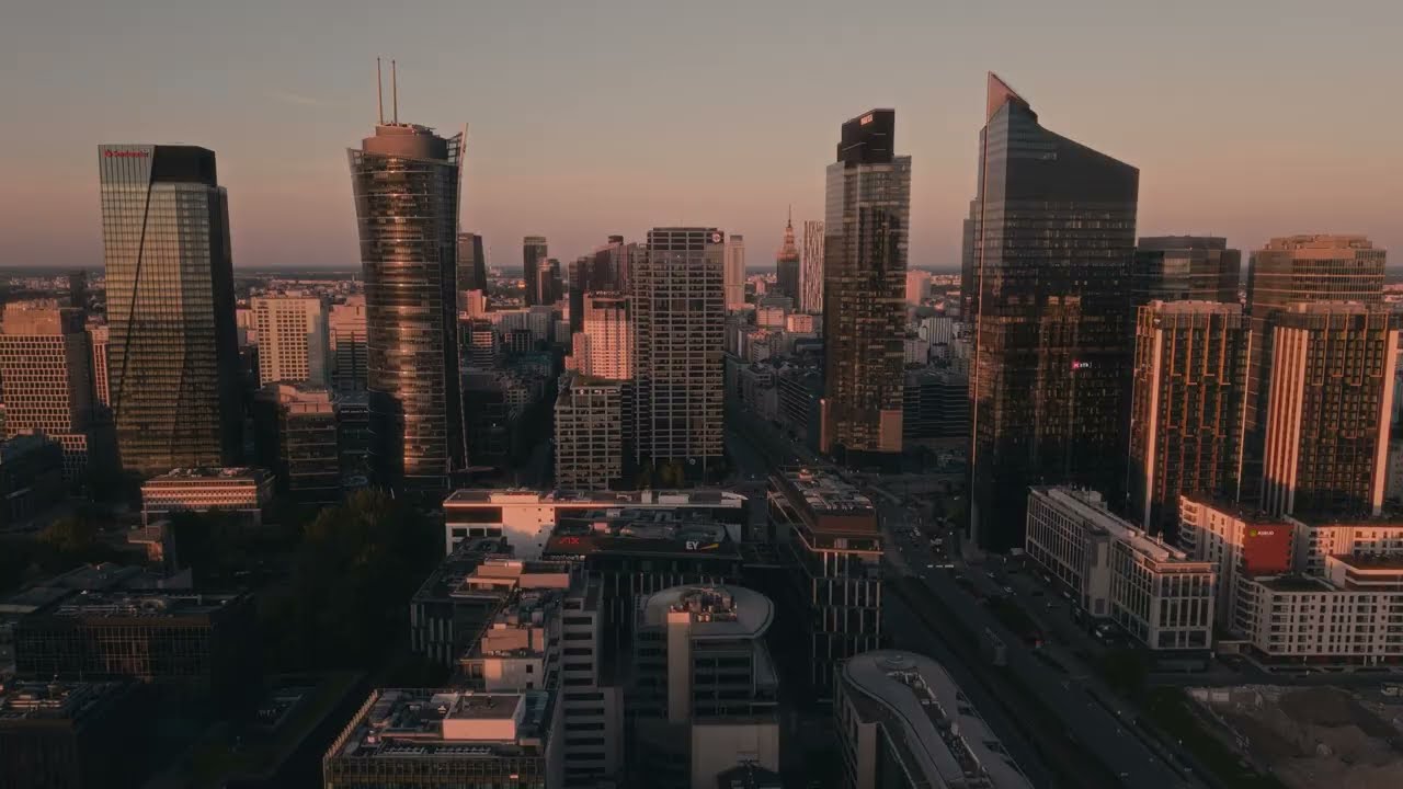 Warsaw skyline - DJI Air 3S
