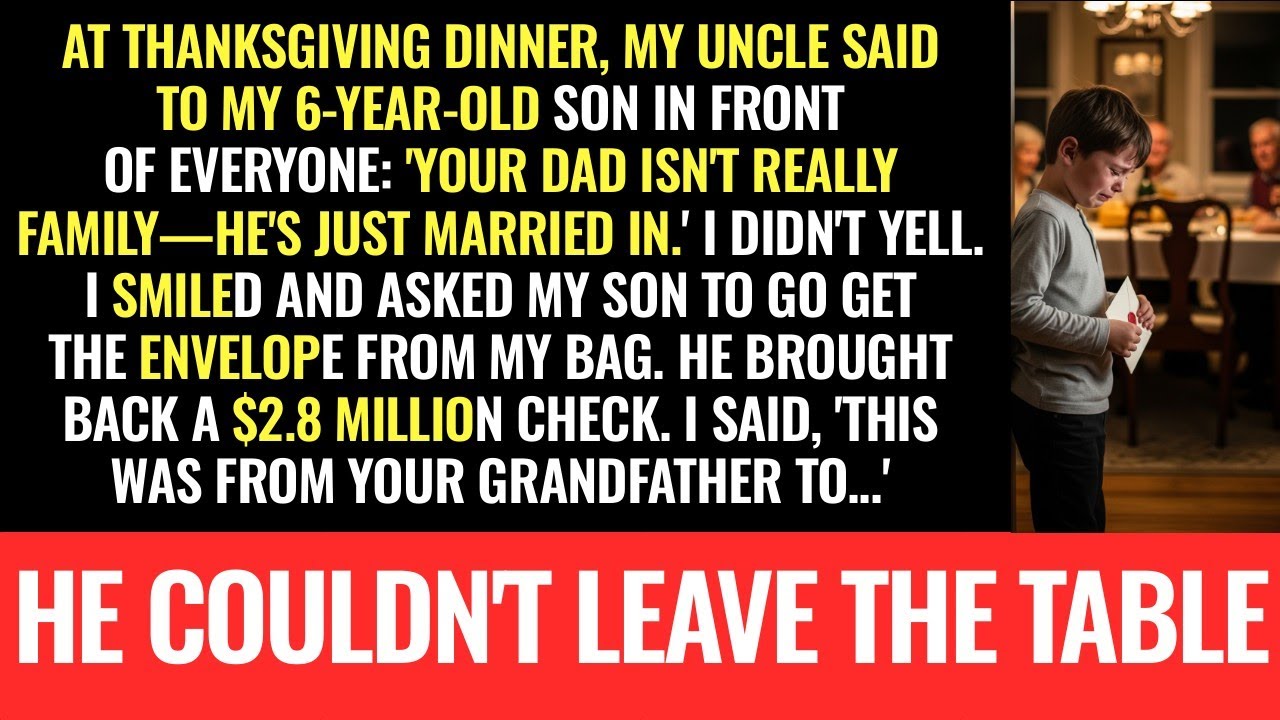 My uncle TOLD MY 6-YEAR-OLD 'YOUR DAD ISN'T REALLY FAMILY'—at Thanksgiving