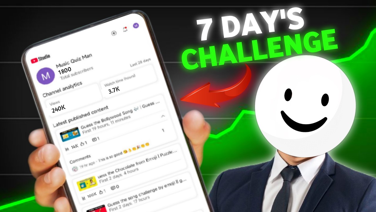 7 DAY'S Challenge ( Daily Upload )😲 How To Grow a YouTube Channel