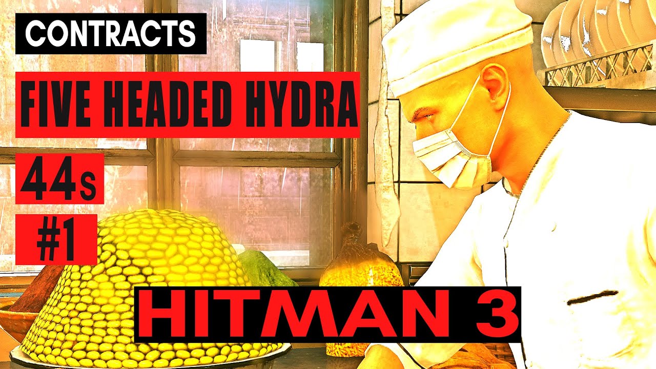 HITMAN 3 - Five Headed Hydra | 44s # 1 | (Community Contract) Speedrun