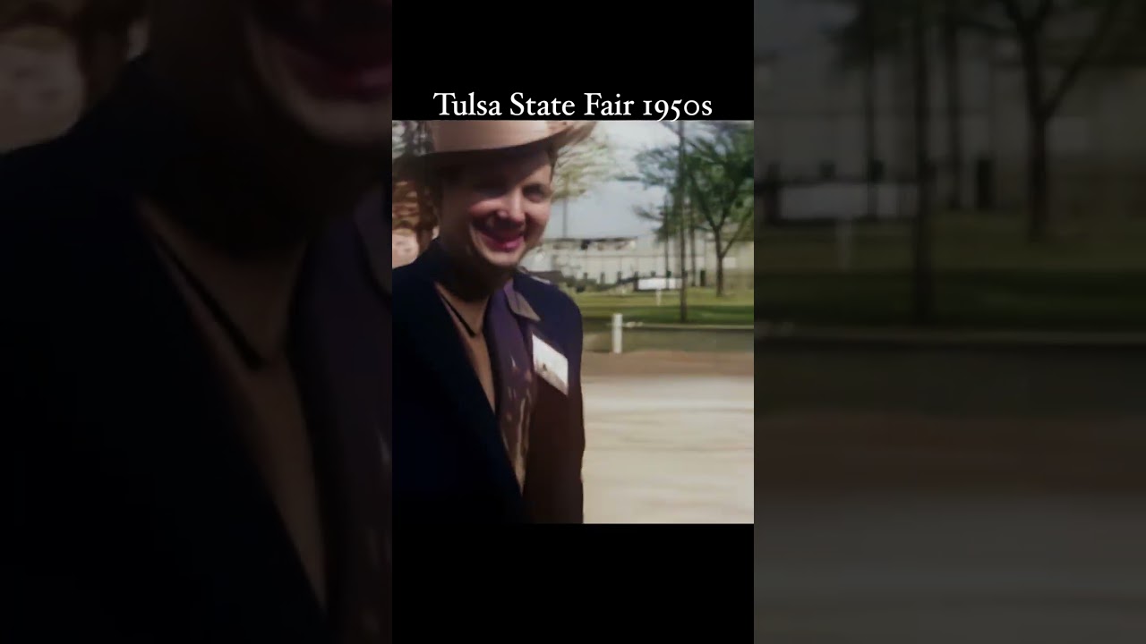See How People Dressed in 1950s for State Fair. Enhanced film. 60 fps