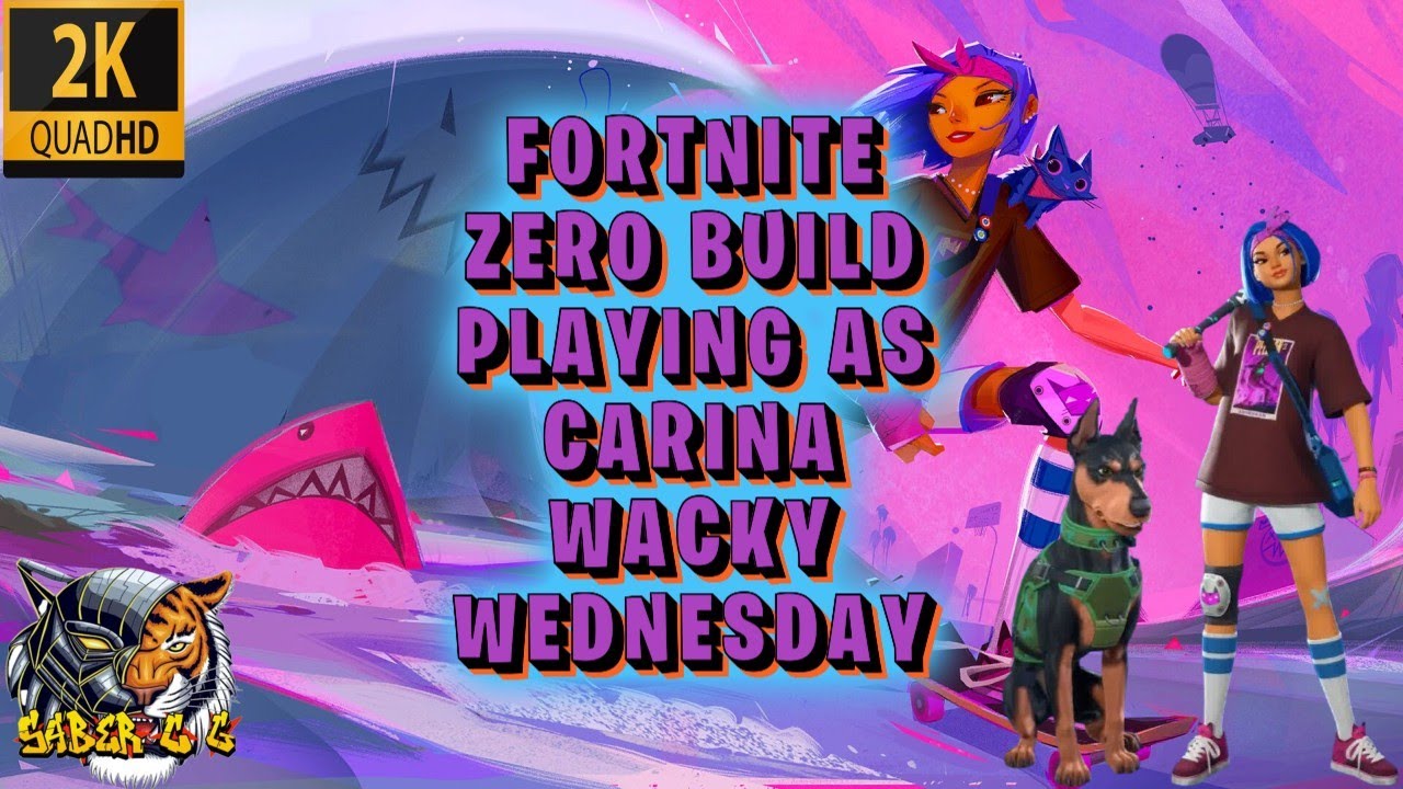 FORTNITE ZERO BUILD - BATTLE ROYALE PLAYING AS CARINA WACKY WEDNESDAY
