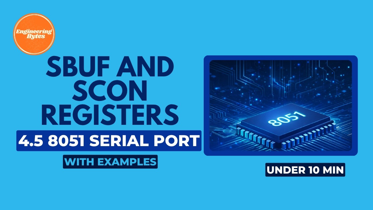 4.5 SCON & SBUF Registers 8051 Explained | EngineeringBytes - YouTube