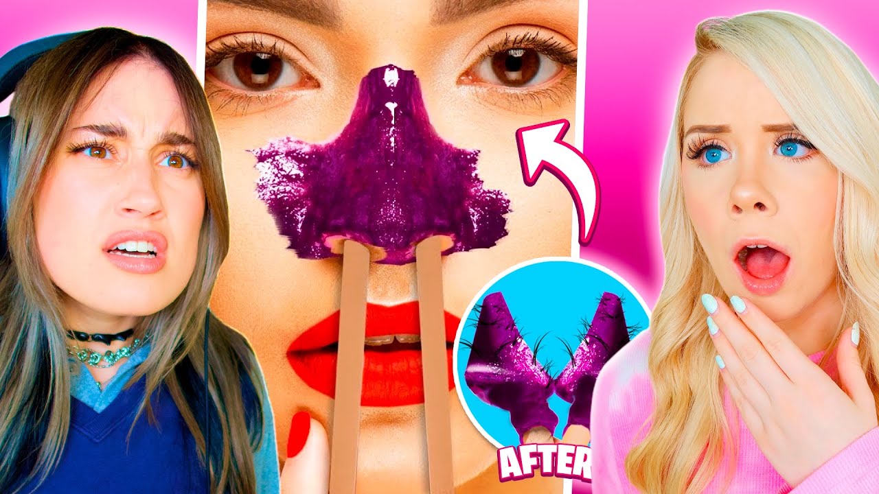 REACTING TO WEIRD BEAUTY HACKS!