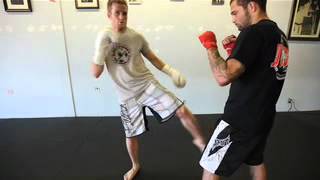 How to throw a lead leg inside low kick Kickboxing Techniques