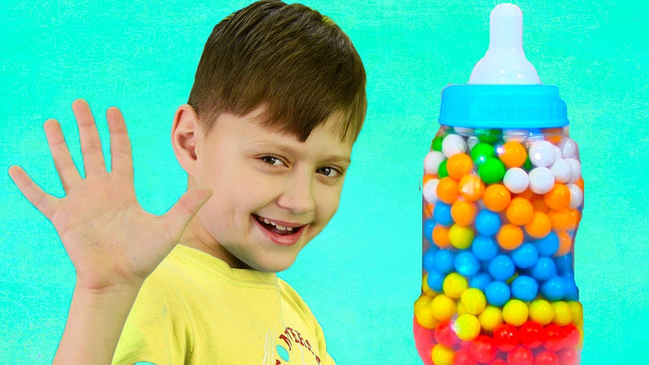 Outdoor Playground with GIANT Baby Bottles