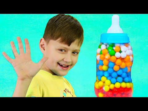 Outdoor Playground with GIANT Baby Bottles