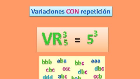 Variaciones CON repetición
