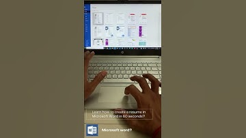 Learn how to create a resume in Microsoft Word in 60 seconds? | how to make resume for job? #shorts
