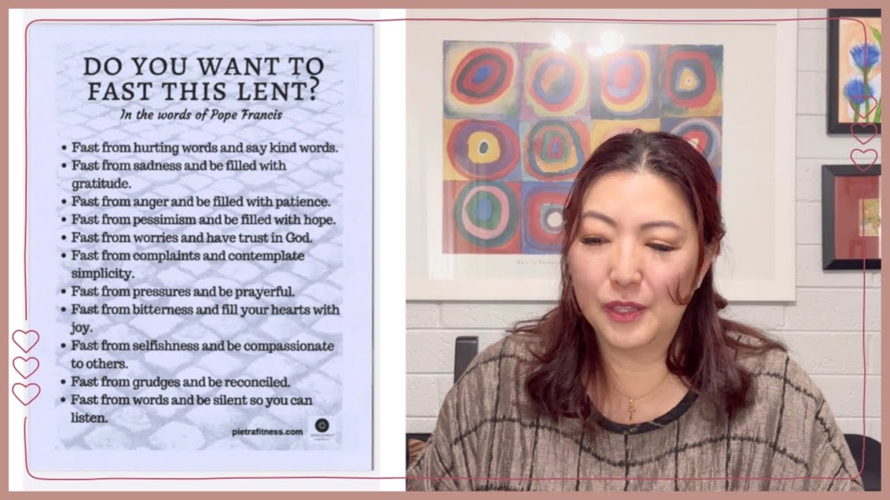 Do you want to fast this Lent? In the words of Pope Francis