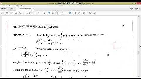 Solution of differential equation//ODE//M.Adnan Anwar