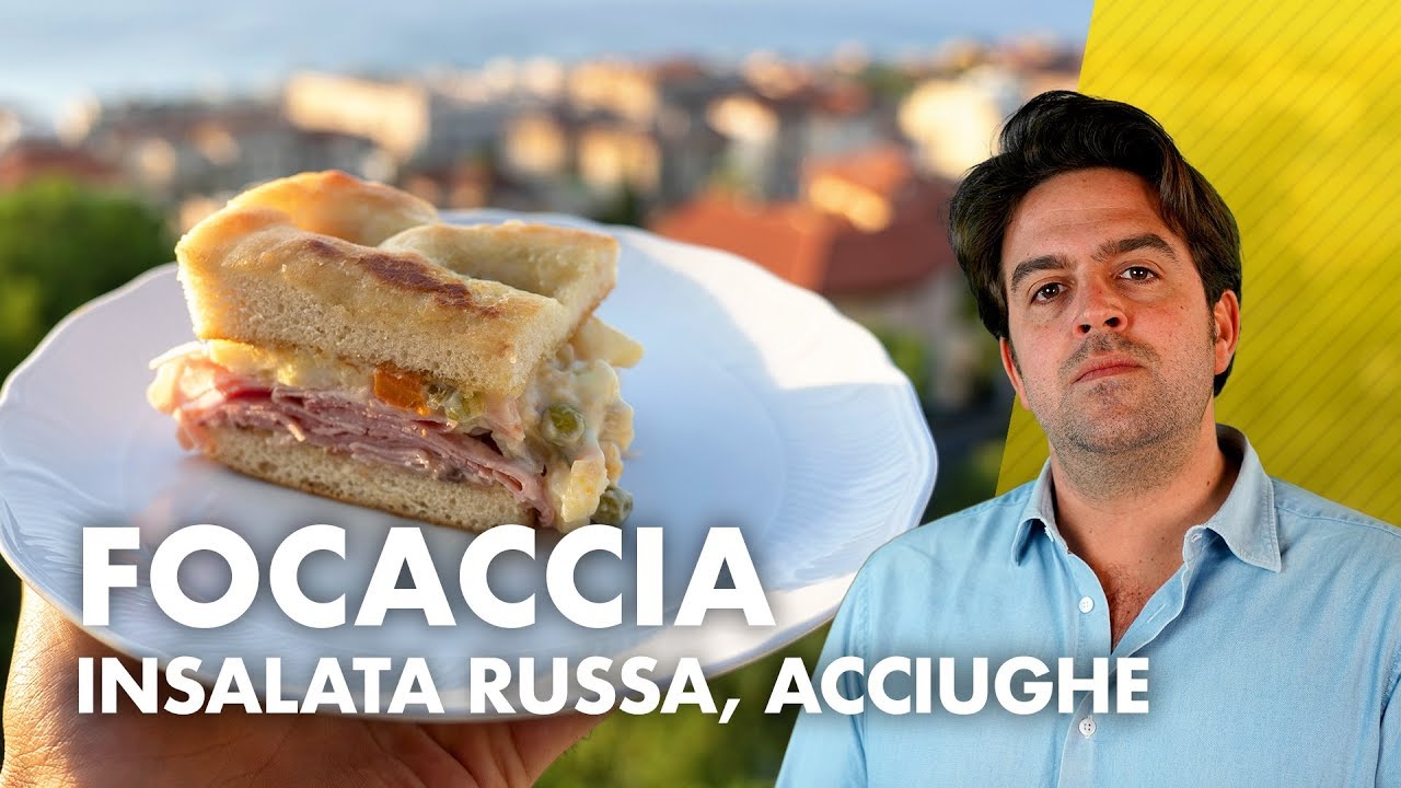 Focaccia con insalata russa *PANORAMICA*
