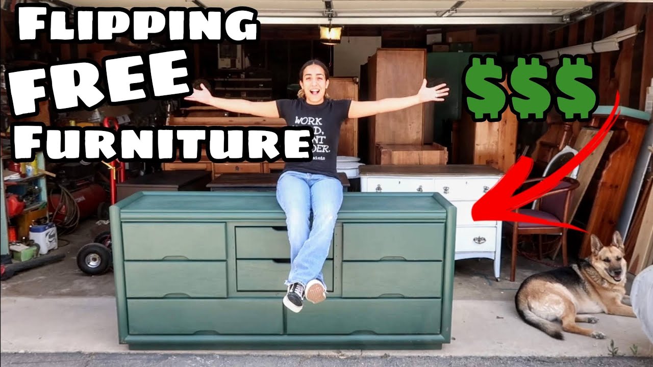 Making Trash Into Treasure! 3 FREE Furniture Flips! EP. 2 - YouTube