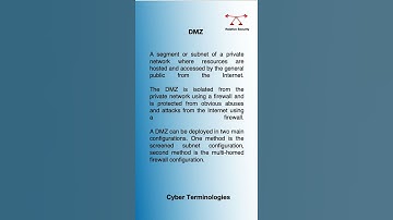 CyberSecurity Definitions | DMZ
