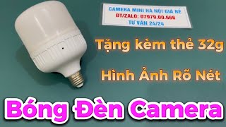 Camera nguỵ trang bóng đèn led 30w siêu sáng , Camera giấu kín bóng đèn led tốt nhất hiện nay