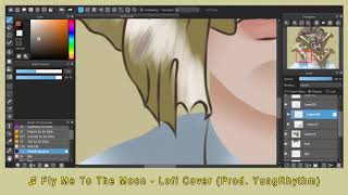 Philippine Moths on a Pretty Boy  [ speedpaint ]