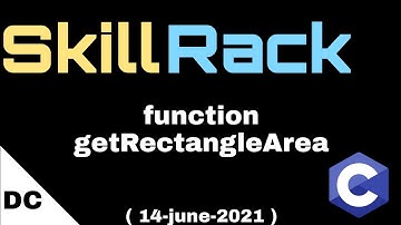 function getRectangleArea | skillrack daily challenge