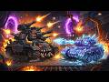 Epic Monster Tank Battles Dreadnought vs Frozen Tank & The Ultimate Upgrades! 2D Animation