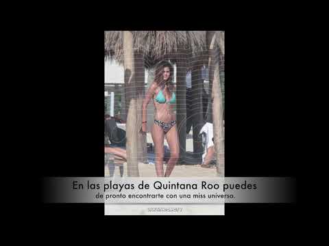 Ximena Navarrete en bikini en la Riviera Maya