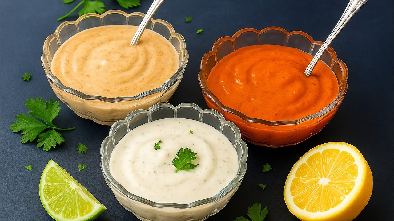 Your Snacks Need These 3 Sauces! | Quick & Tasty Sauce Recipes 🍟🌮🌯