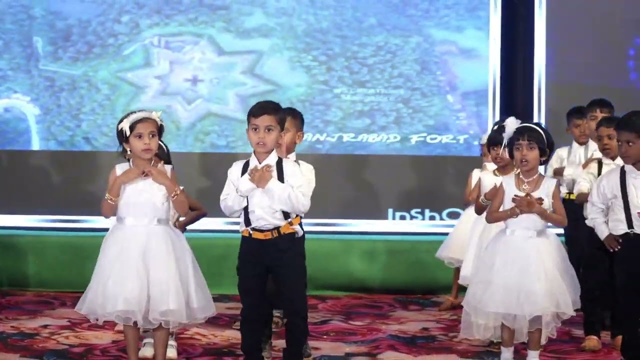 UKG B Kids White Costume Dance | Annual Day 2025-26