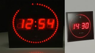 NC7268 - Horloge digitale murale avec 60 LED - Radiopilotée - Rouge screenshot 1