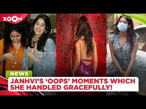 All of Janhvi Kapoor's OOPS moments which she handles gracefully!