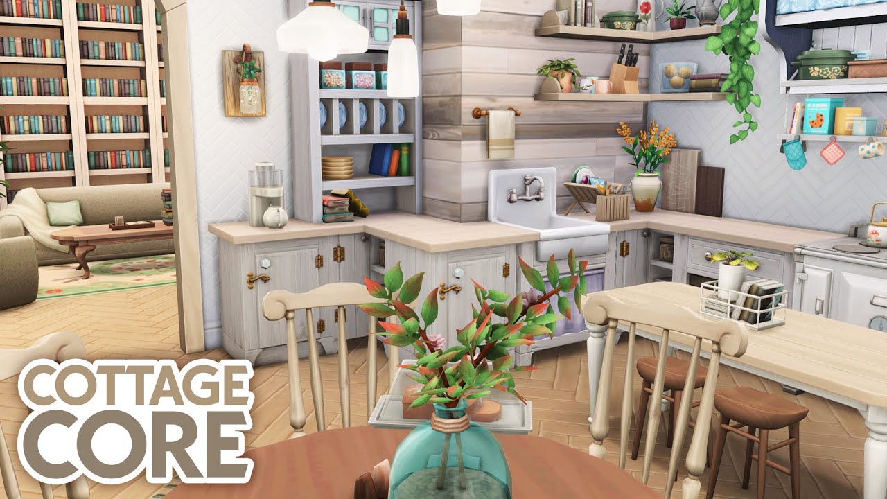 Cottagecore Apartment 🌿 // The Sims 4 Speed Build: Apartment Renovation ...