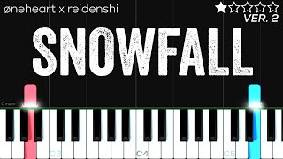 Famous øneheart x reidenshi - snowfall | EASY Piano Tutorial Wealth