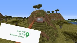 Sus Hill in Minecraft??? 😳