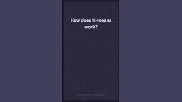 How does K-means work #machinelearning #datascience #artificialintelligence #shorts