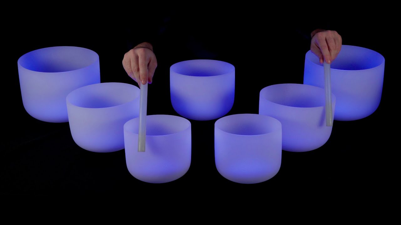 Crystal Bowls for Deep Sleep 🌀 Soothing Vibrations of Positivity 432 Hz ...