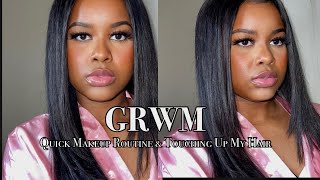 GRWM : Hair Maintenance + My Simple Makeup Routine ft. Random Facts About Me ♡ ♡ | Toni Aesthetics