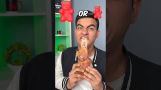 Thumbnail for Big or Small!? 🥵 (Food Challenge 4!) #shorts