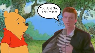 Winnie The Pooh Springtime With Roo Were Hunting Eggs Today But They Just Got Rick Rolled