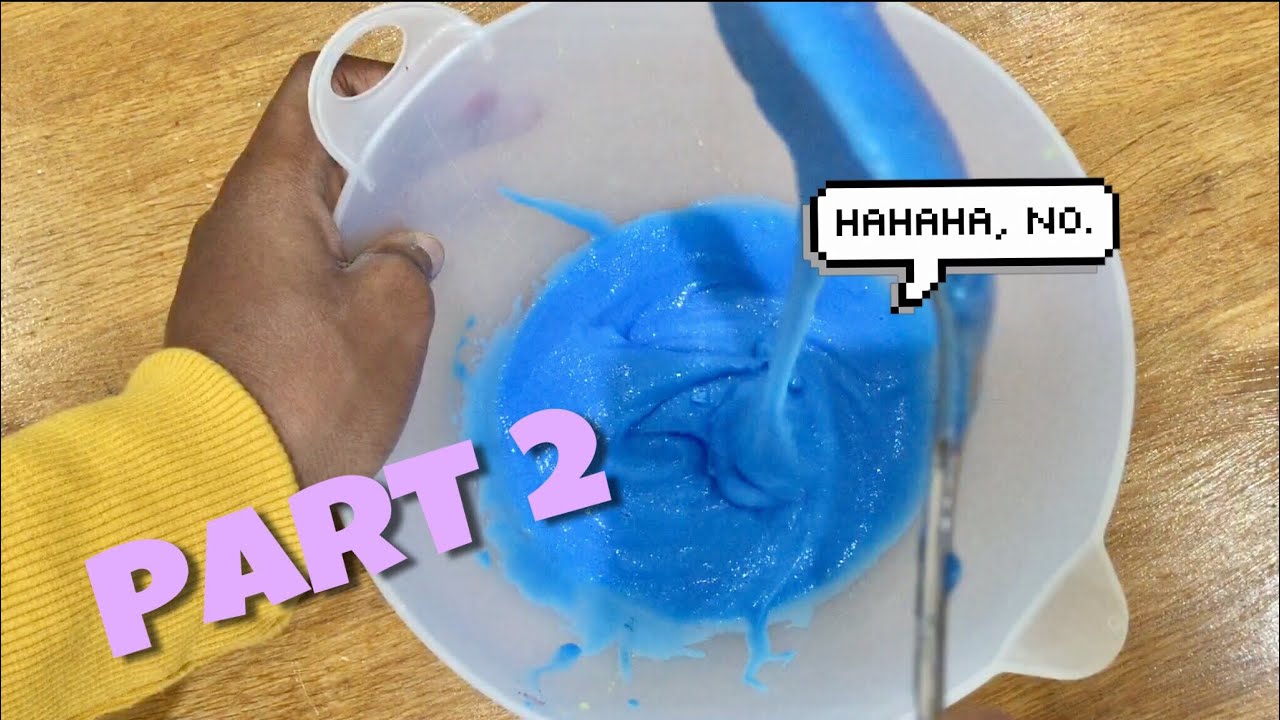 How To Make Slime Less Sticky Without Activatorpart 2