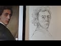 Portrait sketch drawing tutorial.