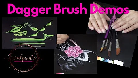 Dagger Brush Demo for Face Painting ~ Arielpaints
