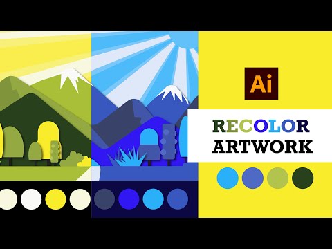 Recolor Artwork in Adobe Illustrator CC 2020