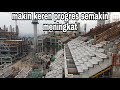 makin keren dinding terluar stadion jis dirakit.!!  update pembangunan jakarta internasional stadium